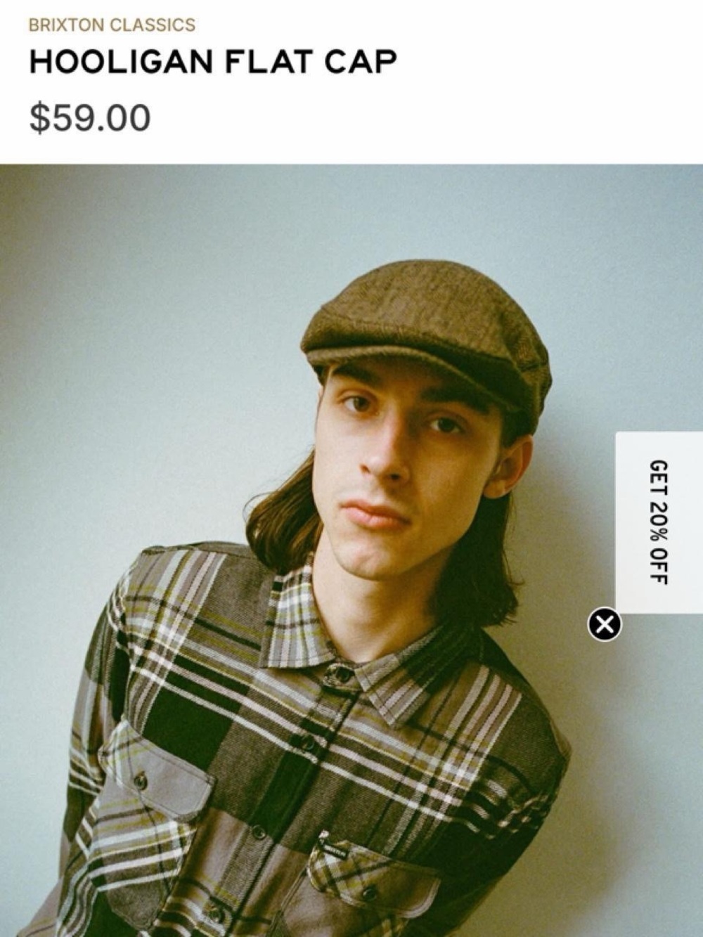 BRIXTON Hooligan Flat Cap